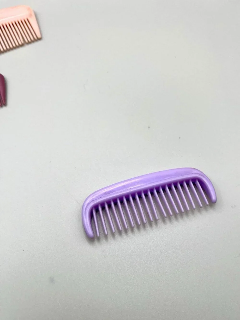 Vintage DuPont Nylon Hair Comb Lot Vanity Mirror Pastel Retro Styling Set